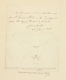 Sadler: Sketch of Cocking's parachute