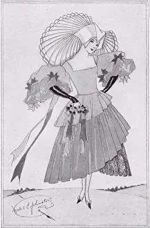 Themed: A sketch by costume designer Mabel E. t for a