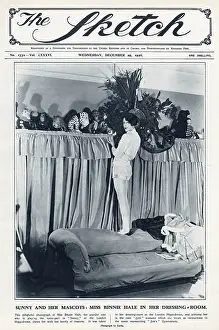 Mascots: Sketch cover, Binnie Hale in her dressing room, Hippodrome