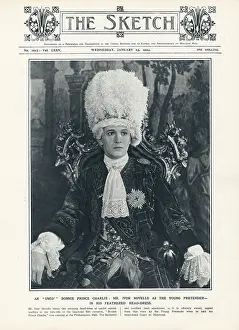 Iln - Consolidated Archive Holdings Ltd: Sketch cover - Ivor Novello in Bonnie Prince Charlie