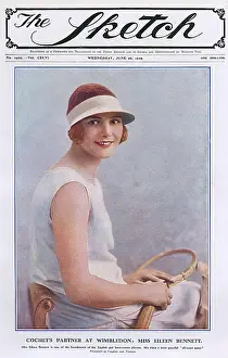 Whittingstall: Sketch cover - tennis player Eileen Bennett