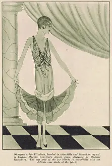 Modiste: A sketch of a dinner or evening gown from the