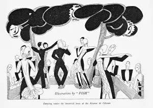Tamarisk: Sketch by Fish of dancing under the tamarisk trees
