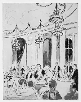 Sketch of the interior of the Ritz, 1926