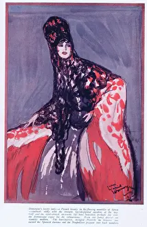 Domergue: Sketch by Jean Gabriel Domergue of an elegant