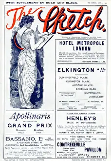Apollinaris: The Sketch outer cover, 3rd April 1912