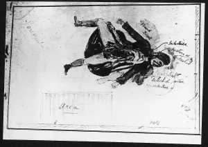 Aldgate: SKETCH OF RIPPER BODY