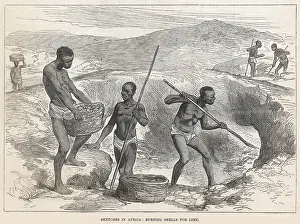 Fertilisation: Sketches in Africa - Burning Shells for Lime