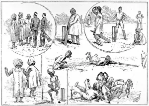 Disclosed: Sketches of Cricket in India, 1890
