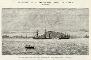 Aug20: Sketches of a diplomatic visit to Corea (Korea)