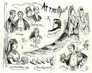 Sketches: Sketches of people at the Opera