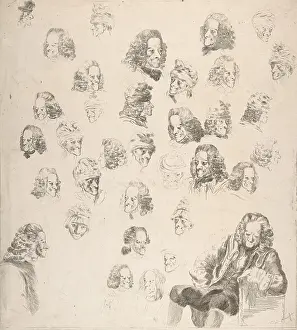 Vivant: Sketches of Voltaire at Age Eighty-One, 1775