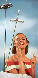 Moisturiser: Ski beauty care, 1953