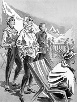 Lillywhites: Ski fashion 1953