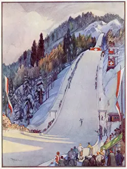 Iln - Consolidated Archive Holdings Ltd: Ski-jumping contest at St. Moritz