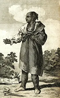 1762: Skiagusta Ostinaco aka Ostenaco, Cherokee Chief 1762