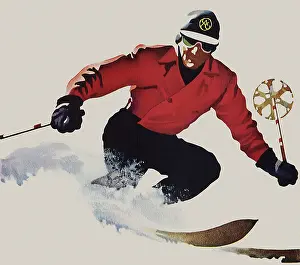 Skiers: Skier Crouching