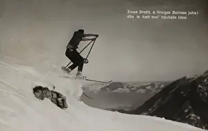 Cornice: Skier jumps