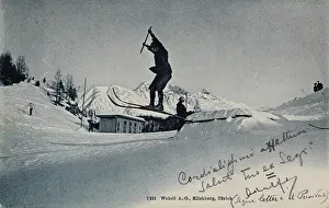 Andermatt: Skier jumps