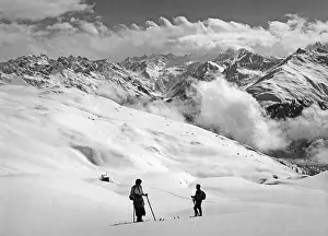 Graubuenden: Skier near Arosa