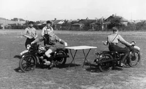 Motorcycles: Skill test of the Motor HJ, 1936