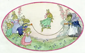 Clothed: Skipping rabbits