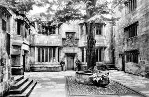 Skipton: Skipton, the Castle Courtyard 1893