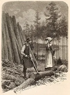 Woodcutter: Skogsra, Swedish folklore