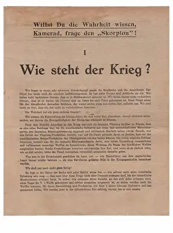 Leaflet: Skorpion: Propagaanda leaflet - Side 1