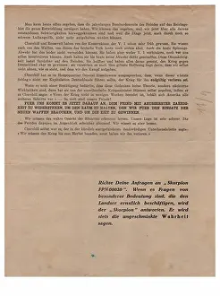 Correspondence: Skorpion: Propagaanda leaflet - Side 2