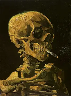 Macabre: Skull with Cigarette, by Van Gogh
