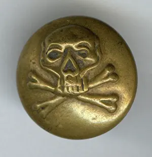 Crossbones: Skull and crossbones military button