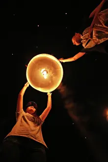 Peng: Sky Lanterns at Yi Peng, Loy Krathong Ceremony, Chiang Mai