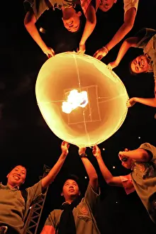 Peng: Sky Lanterns at Yi Peng, Loy Krathong Ceremony, Chiang Mai