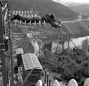 Slapy: Slapy dam - Vltava - construction
