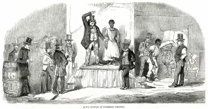Auctioneer: Slave auction in Richmond, Virginia 1856