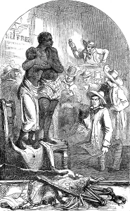 %mep: Slave auction, USA, 1856