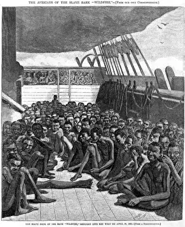 Trafficking: The slave deck of the ship Wildfire, captured ?