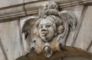 Negress: Slave face, Place de la Bourse, Bordeaux, Aquitaine, France