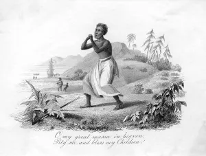 Massa: Slave praying in the West Indies