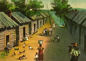 Hammond: Slave Quarters, Plantation, 19th C