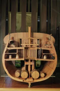 Ducs: Slave ship model, Musee d'histoire de Nantes, Nantes, France