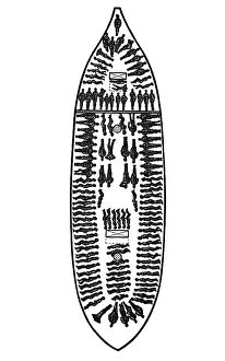 Steerage: slavery, slave transportation, loading plan of