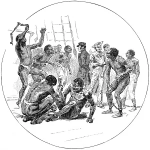 Freed: Slaves released by the British Navy, c. 1870