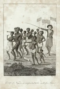 Overseer: Slaves on the way to a slave market