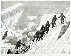 Nares: Sledge Hauling, British Arctic Expedition, 1875-1876