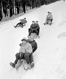 Lazne: Sledge - sled - winter holidays