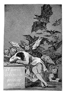 Asleep: The sleep of reason produces monsters Artist:
