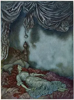 Sleeps: The Sleeper by Edgar Allan Poe, Dulac illustration