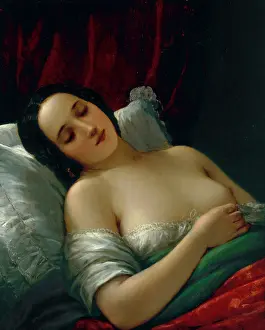 Natale: The Sleeper. Painting by Natale